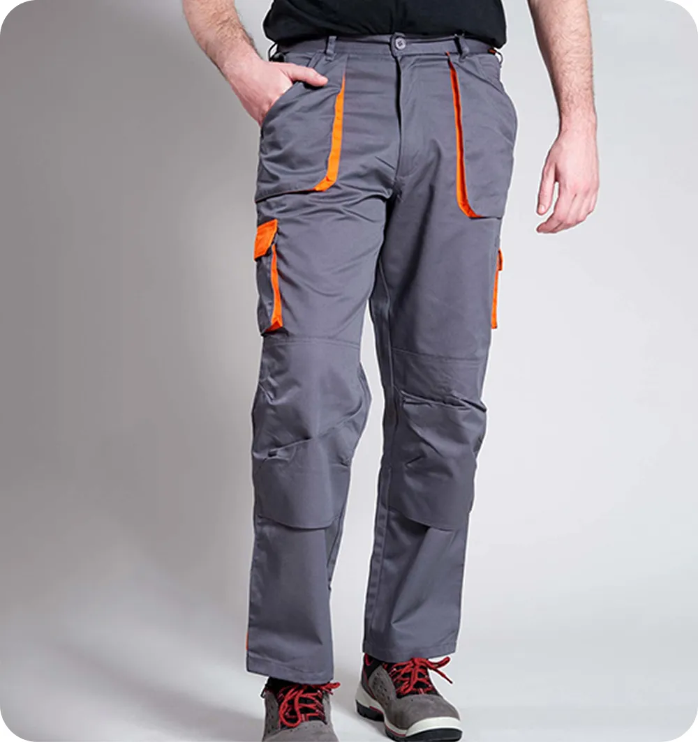 Pantaloni contrasto